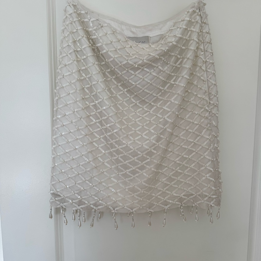 BHLDN Beaded Mini Skirt